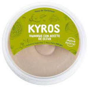 Imagen de HUMMUS KYROS CON OLIVA SIN TACC 230G