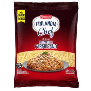 Imagen de QUESO EN HEBRAS MOZZARELLA PARMESANO FINLANDIA CHEF 130GR