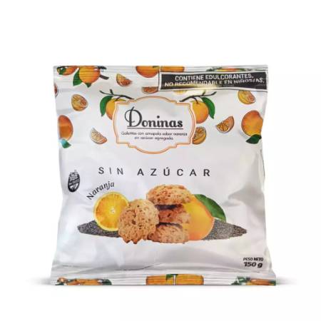 Imagen de GALLETITAS SIN TACC DONINAS NARANJA S/AZ