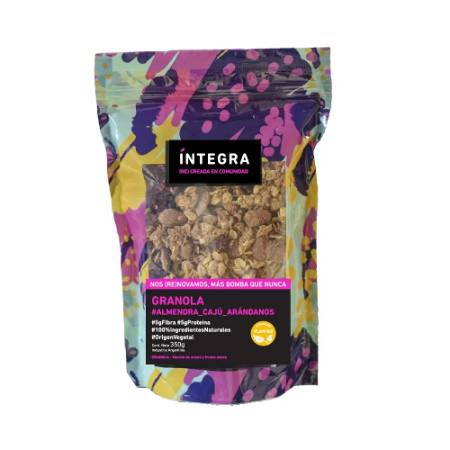 Imagen de GRANOLA INTEGRA ALMENDRA AVENA ARANDANO 350GR