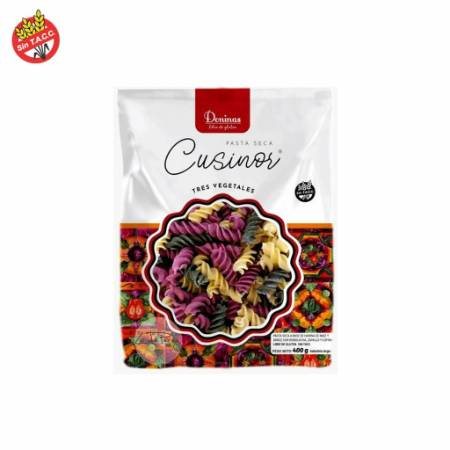 Imagen de FIDEOS SIN TACC TIRABUZON DONINAS TRES VEGETALES 400GR