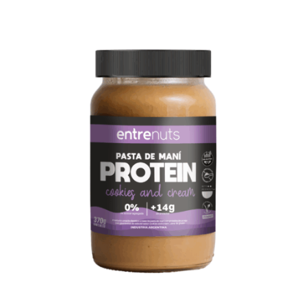 Imagen de PASTA DE MANI PROTEIN COOKIES AND CREAM 375GR ENTRENUTS