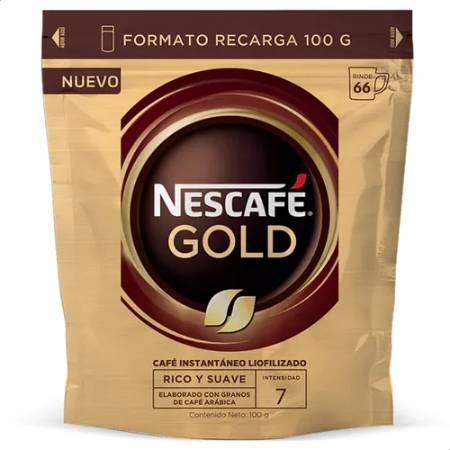 Imagen de NESCAFE GOLD LIOFILIZADO DOYPACK RECARGA 100GR