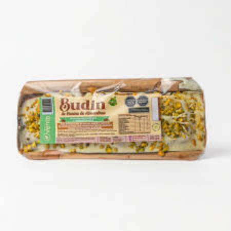 Imagen de BUDIN VENTO FIT PISTACHO, FRAMBUESA Y CHOCO BLANCO 250GR