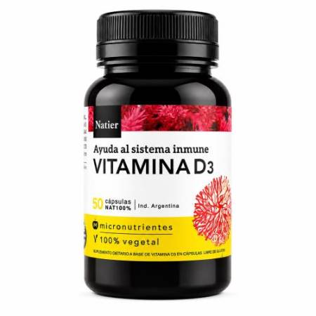 Imagen de NATIER VITAMINA D3 CAPSULAS 