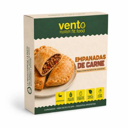 Imagen de EMPANADAS CARNE VENTO FIT 3U