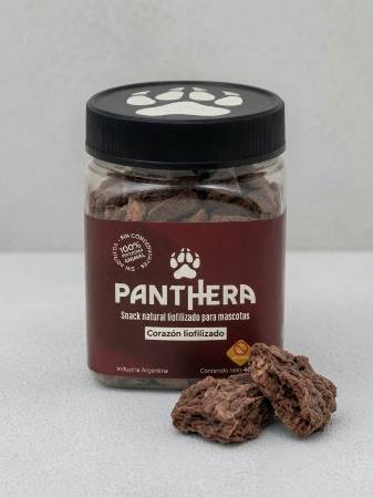 Imagen de SNACK PARA MASCOTAS LIOFILIZADO PANTHERA SABOR CORAZON 40GR