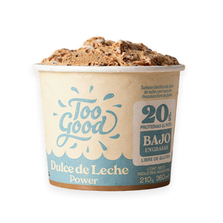 HELADO TOO GOOD PROTEICO DULCE DE LECHE 210GR - Oliva Mercado Natural