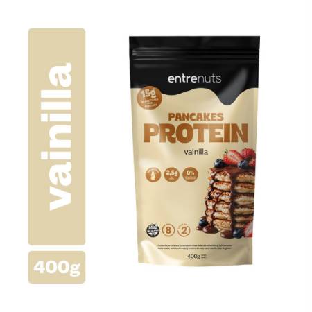 Imagen de PREMEZCLA PANCAKES PROTEIN ENTRENUTS VAINILLA 400GR