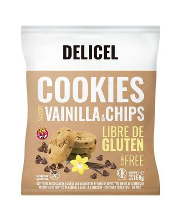 Imagen de DELICEL COOKIES VAINILLA & CHIPS 150GR