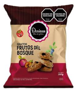 Imagen de GALLETITAS SIN TACC DONINAS FRUTOS DEL BOSQUE 200GR