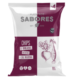 Imagen de CHIP REMOLACHA NUESTROS SABORES 80G